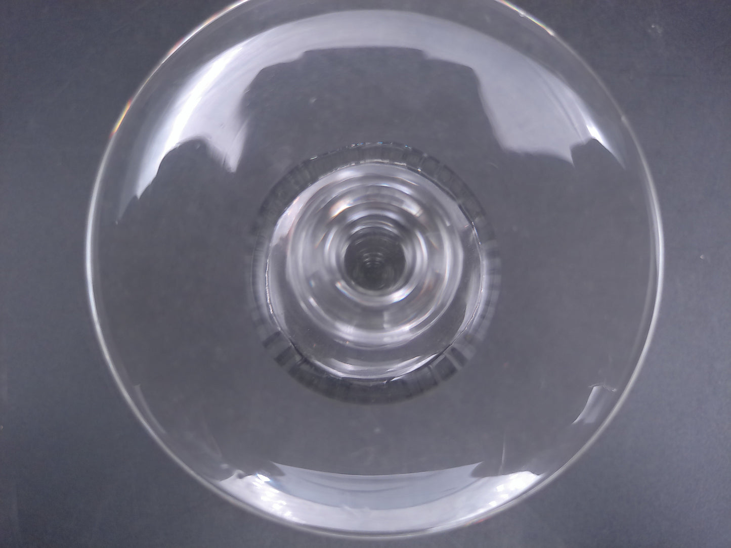 Glass Wafer Stem Water Goblet Set of 3 Beautiful Design Vintage