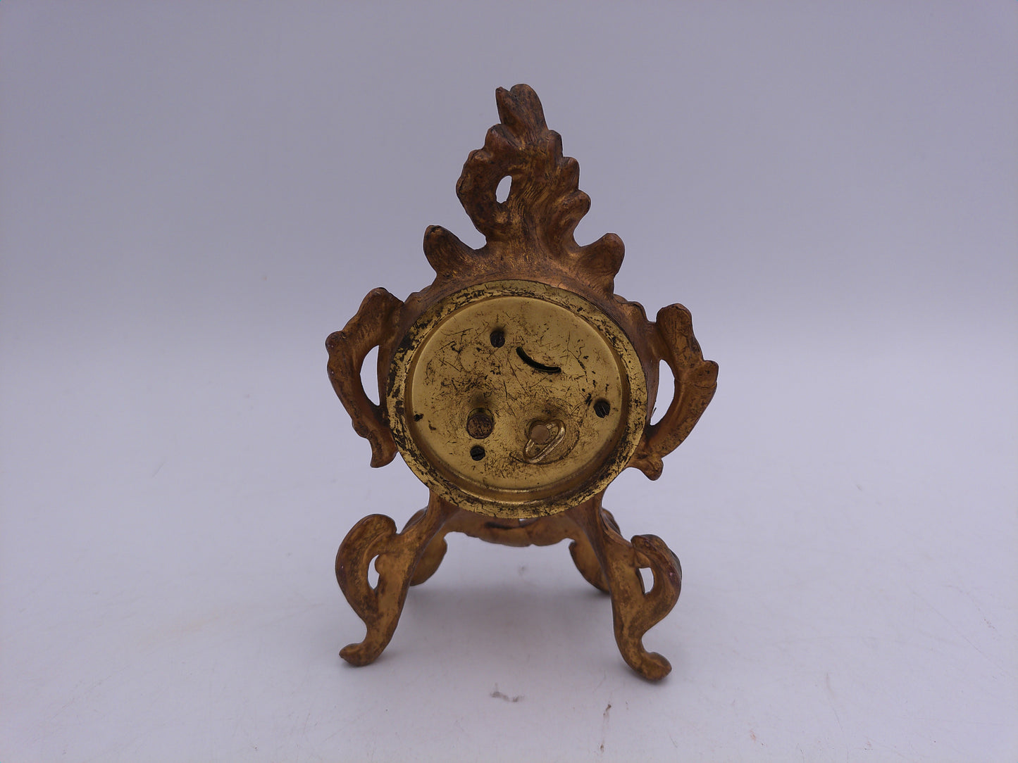 Table clock Small Gilded Bronze Mantel Clock - Bronze Vintage