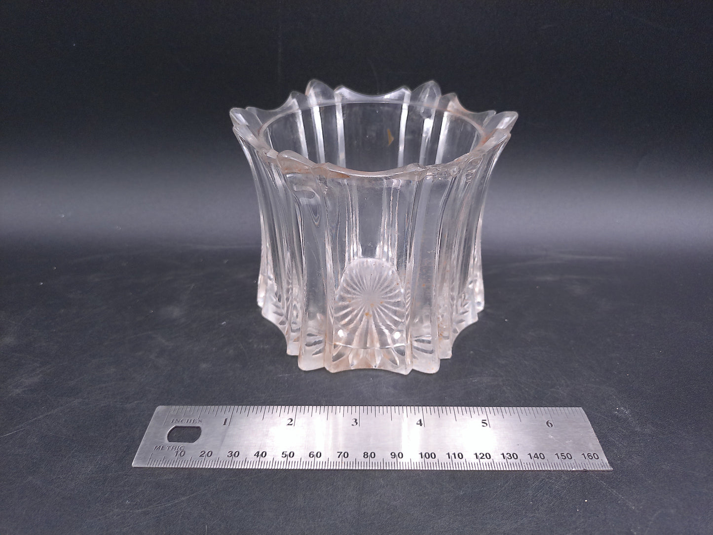 Glass Bowl Dish Candy Candle Holder Vintage