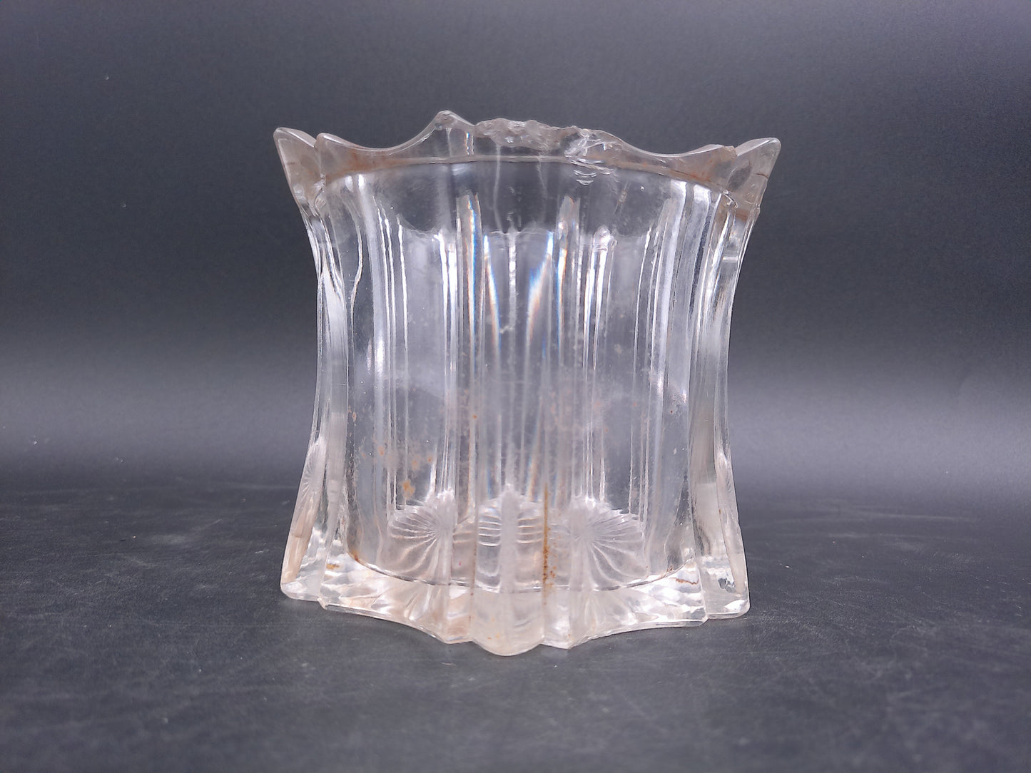 Glass Bowl Dish Candy Candle Holder Vintage