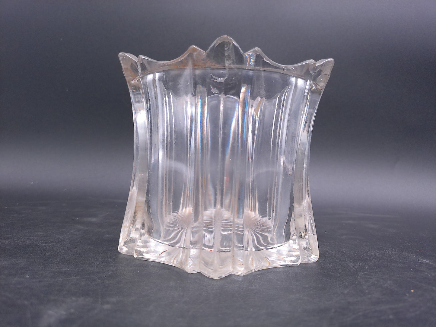 Glass Bowl Dish Candy Candle Holder Vintage