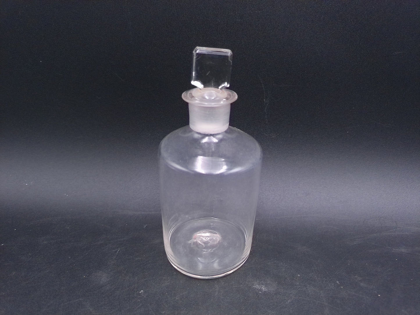 Glass Cologne Bottle With Stopper Peacock Vintage