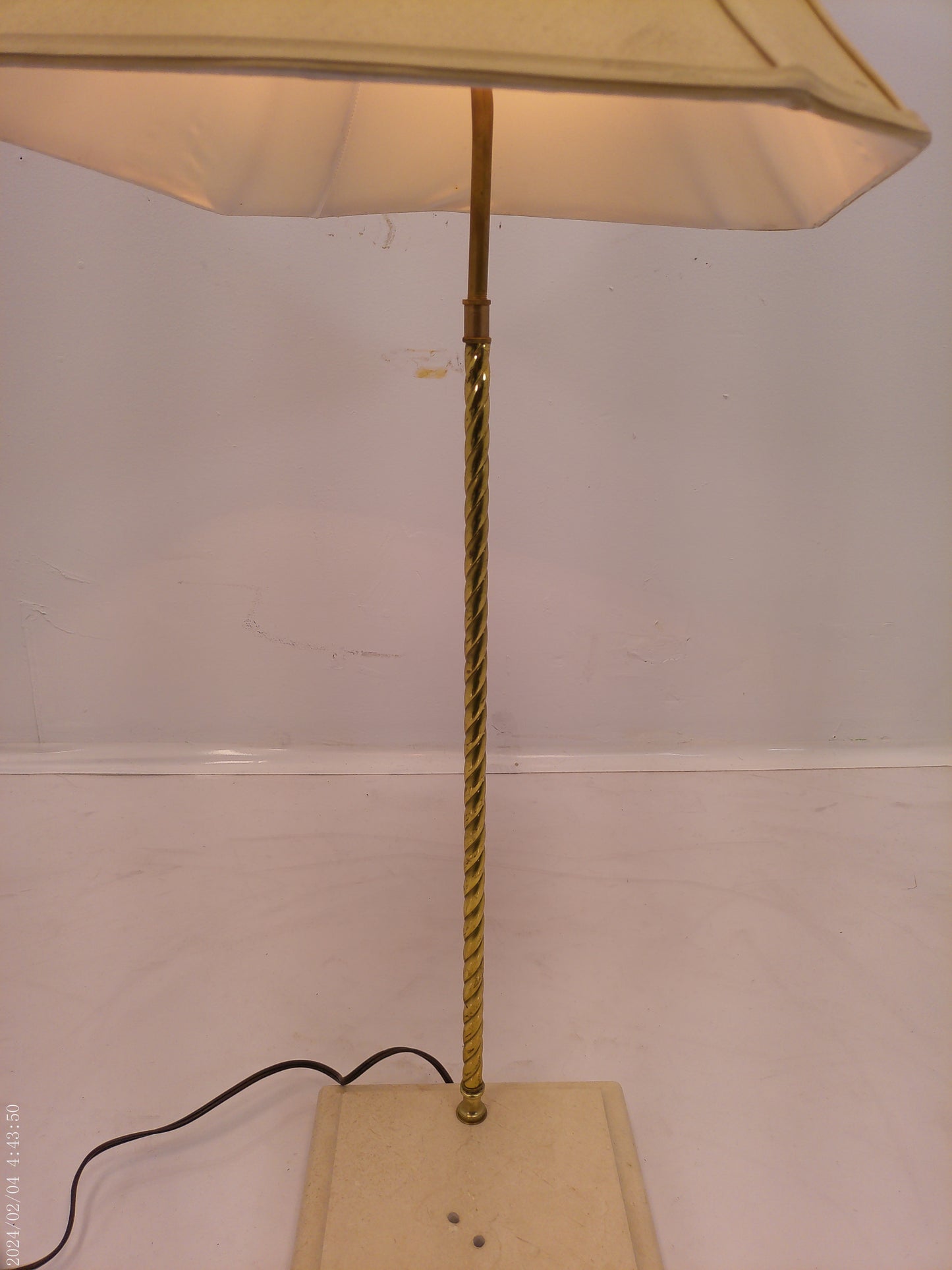 Tall Lamp Metal Stand Marble base