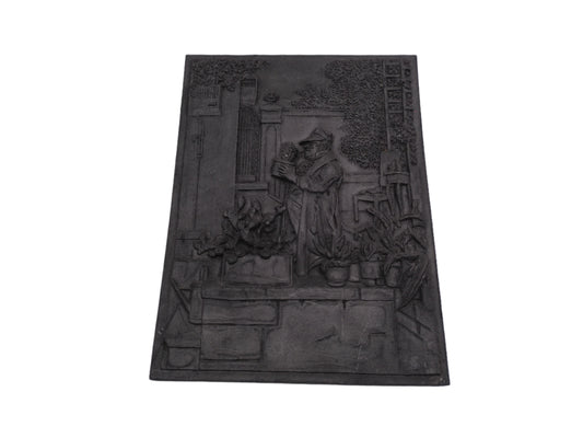 Vintage Art of Farm Worker made of Pewter