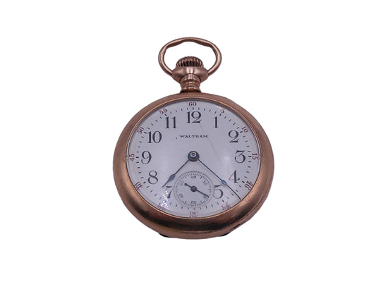Waltham Pocket Gold Watch 15 Jewels  Professionally Serviced and Cleaned Vintage