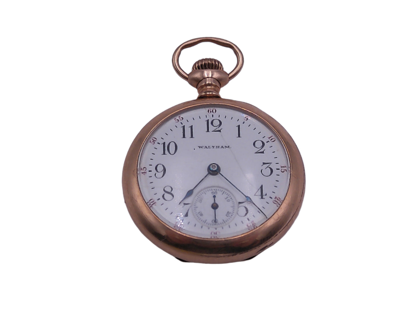 Waltham Pocket Gold Watch 15 Jewels  Professionally Serviced and Cleaned Vintage