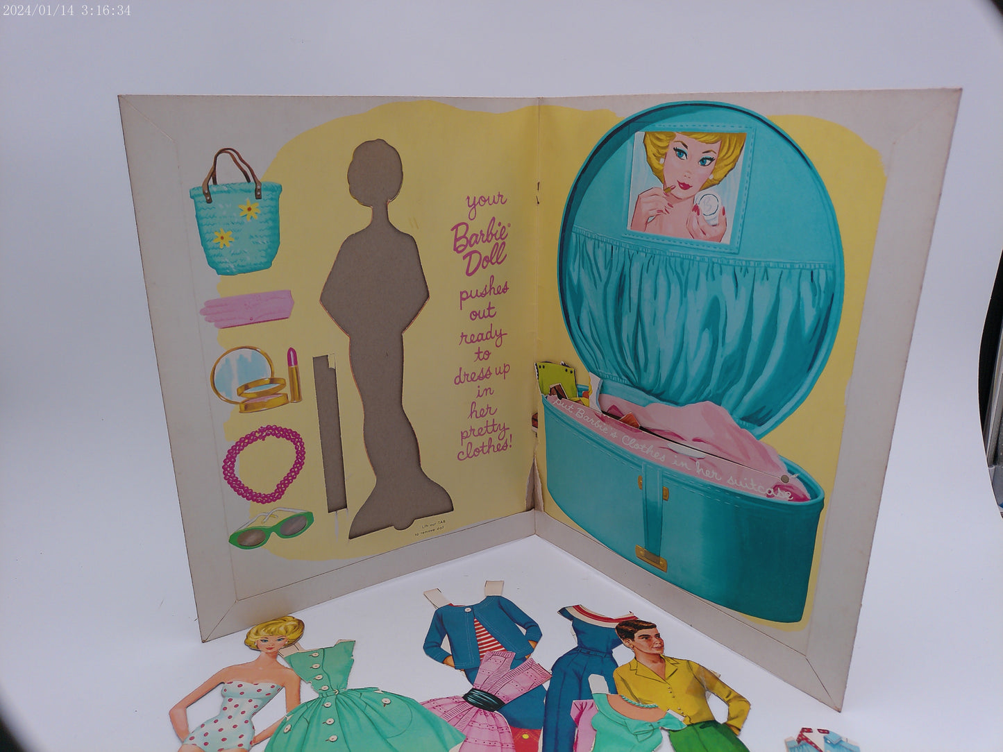 Barbie Doll Cut Outs 1963 paper doll 1962