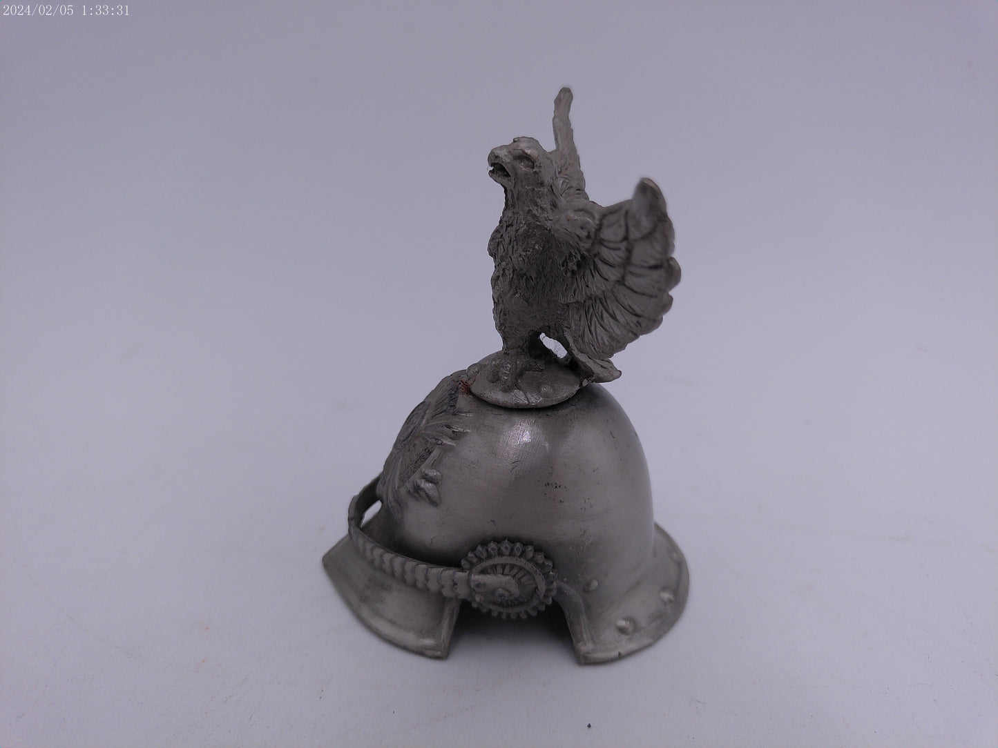 Prussian Regiment Corps Officers  Miniature Parade Helmet Iron Cross Award