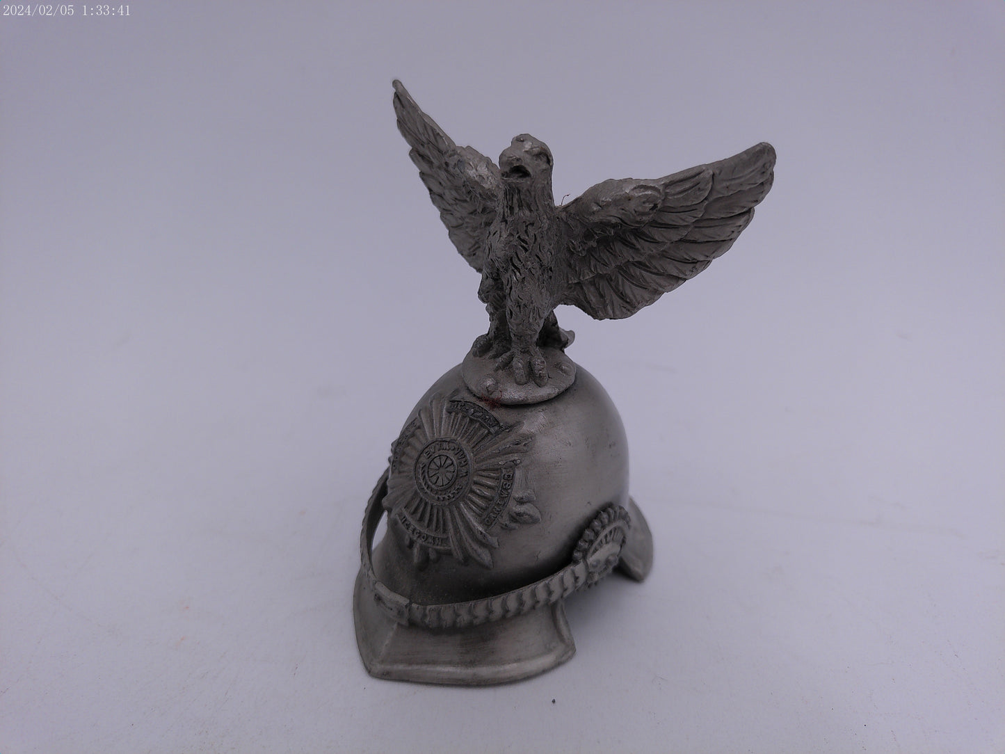 Prussian Regiment Corps Officers  Miniature Parade Helmet Iron Cross Award