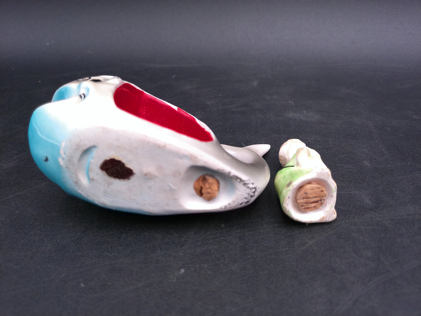 Enesco Jonah and the Whale Salt and Pepper Shaker Vintage