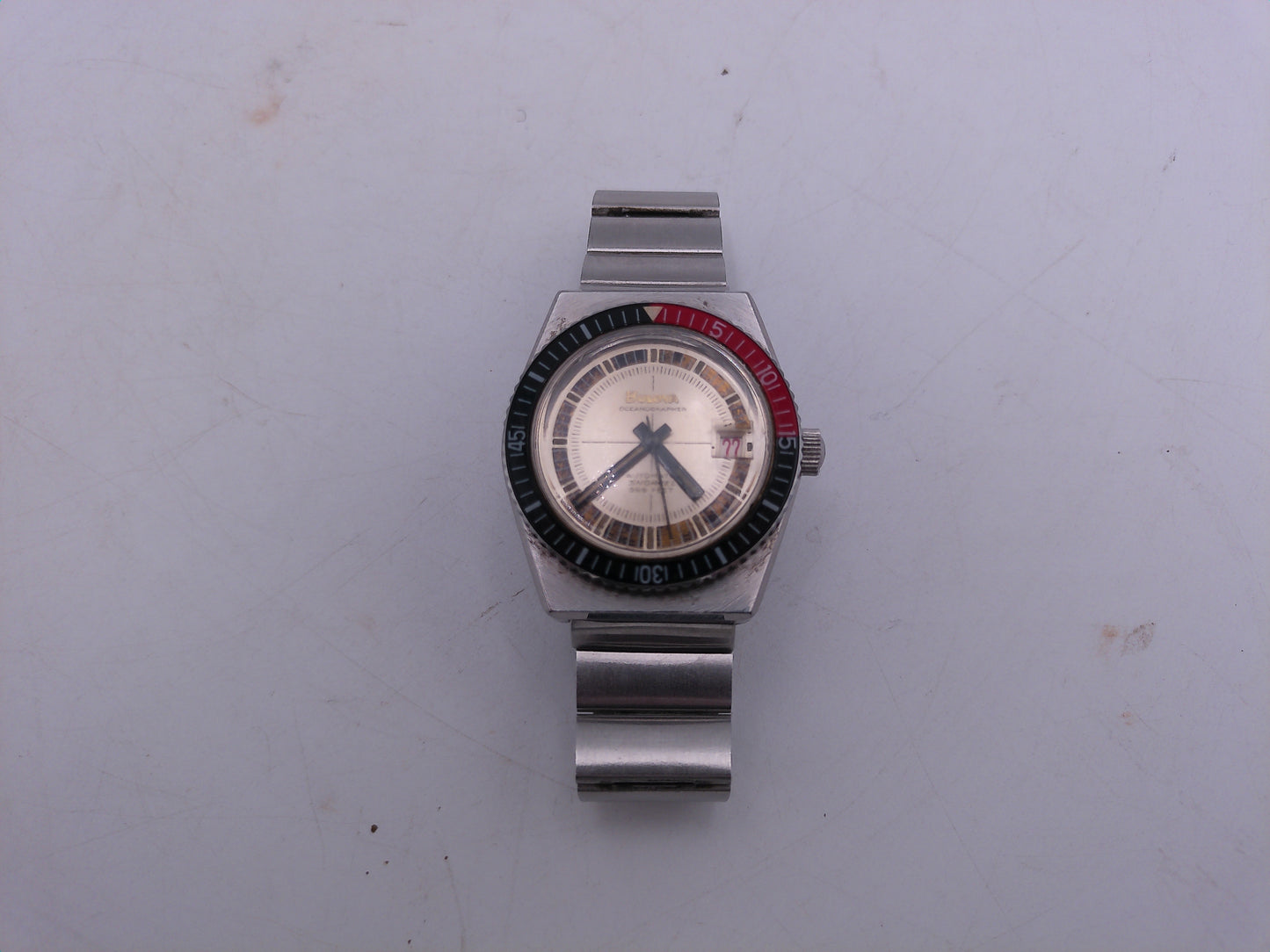 Bulova Watch Special Edition Oceanographer Devil Diver Snorkel Automatic 1960's