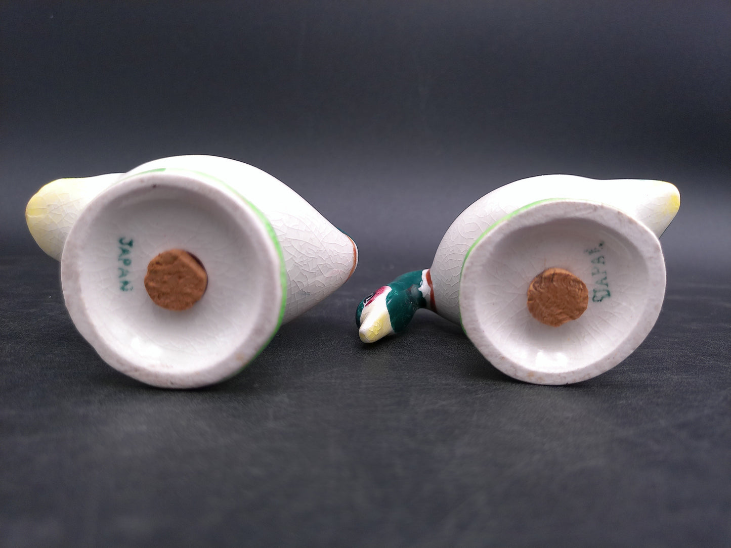Salt and Pepper Shakers Geese Design Vintage Made in Japan