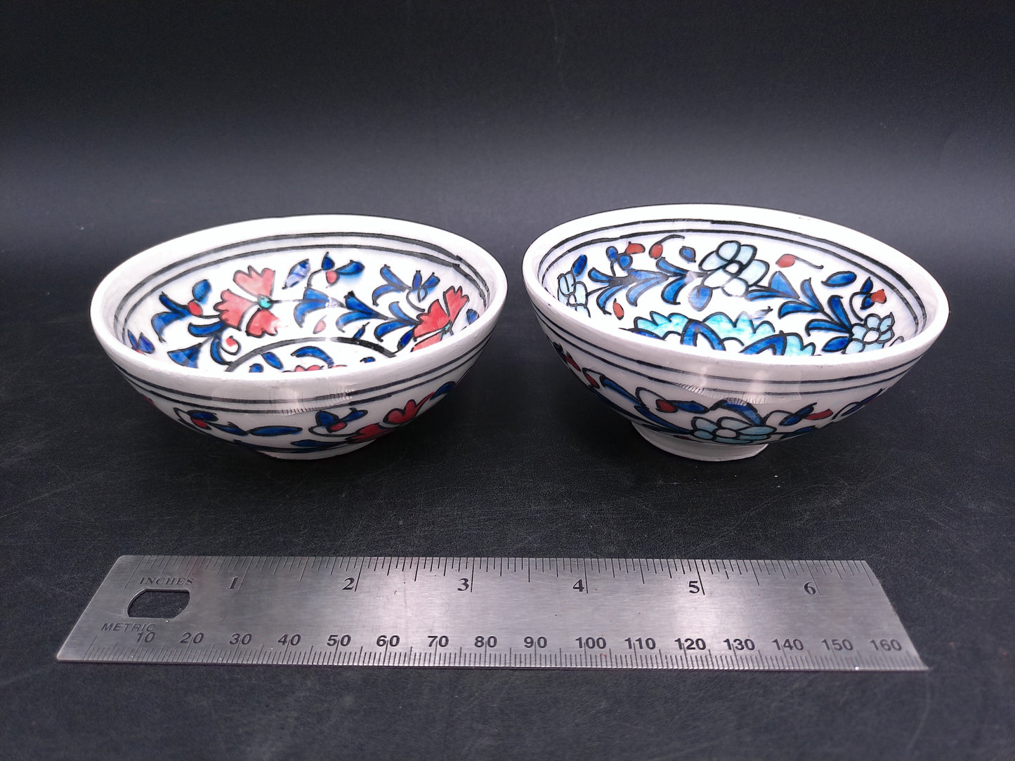 Colorful Decorative Floral Bowls two different Designs