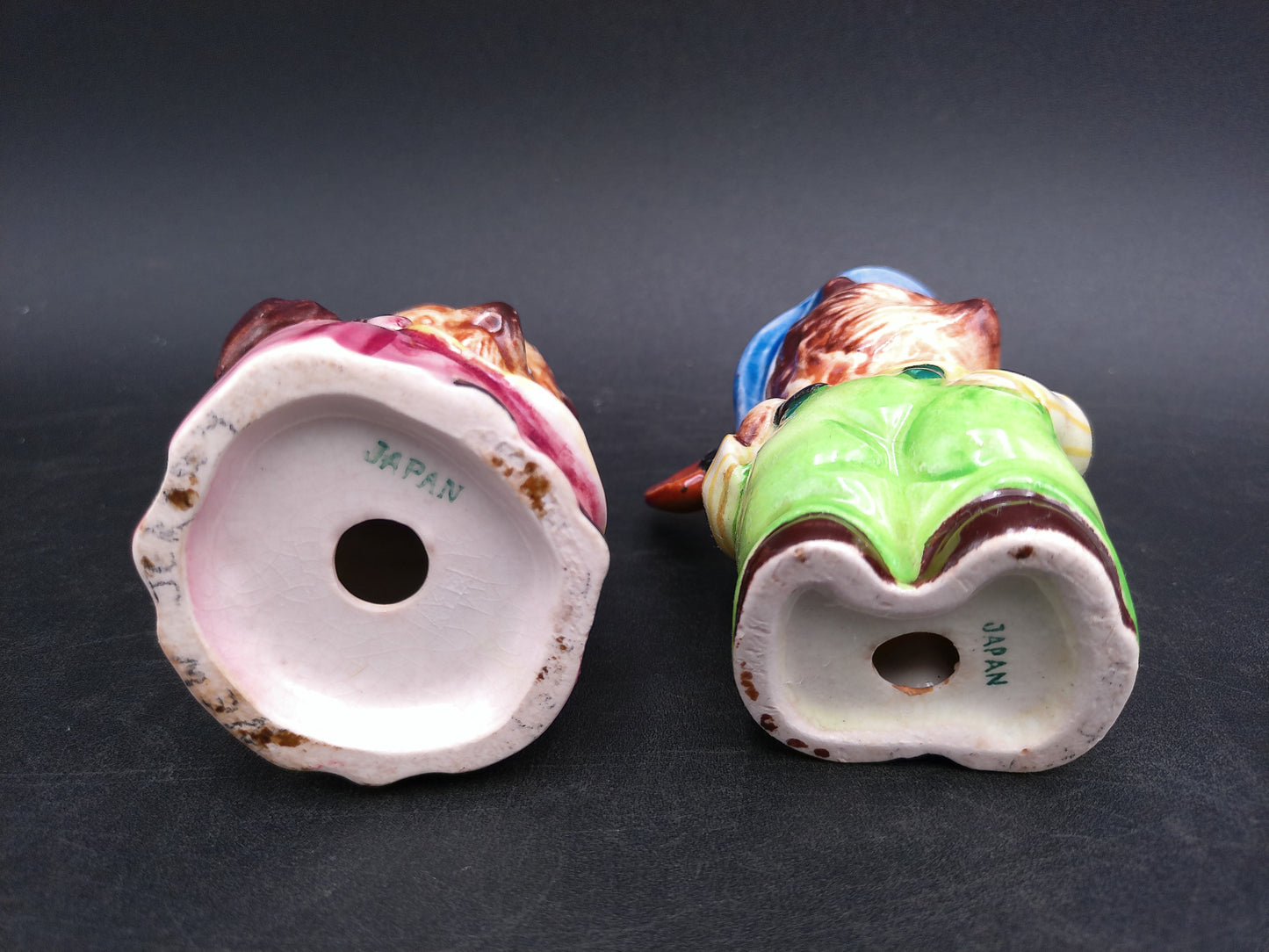 Salt and Pepper Shakers  Mr & Mrs Hedgehog Made in Japan Vintage