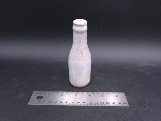 Salt Shaker Vintage Old Red Faded Floral Design