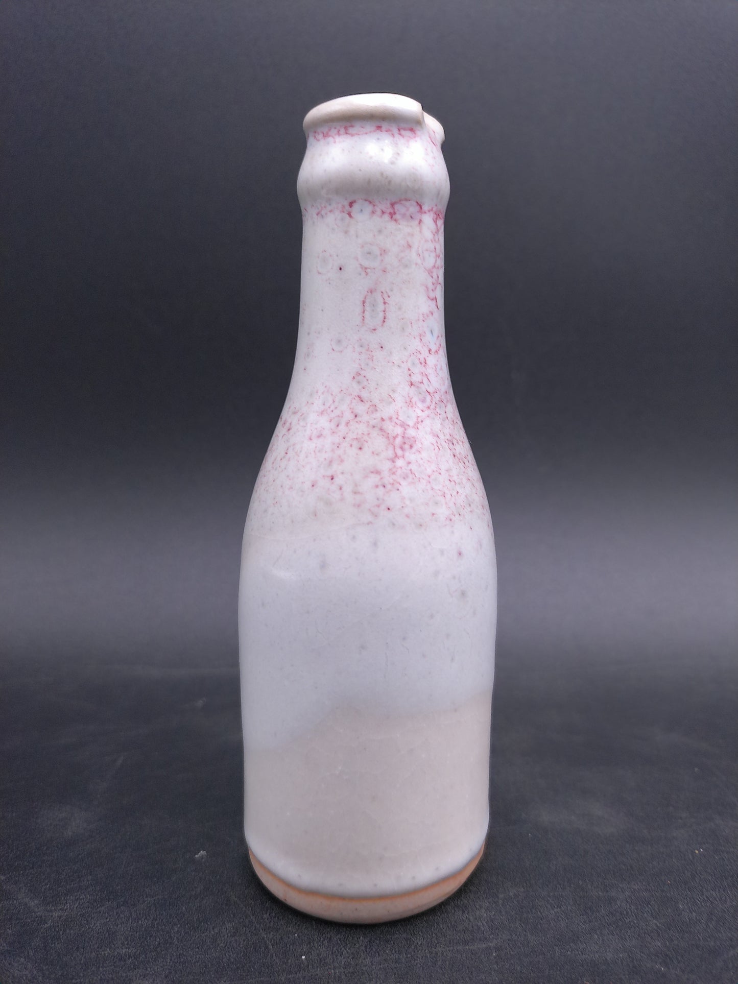 Salt Shaker Vintage Old Red Faded Floral Design