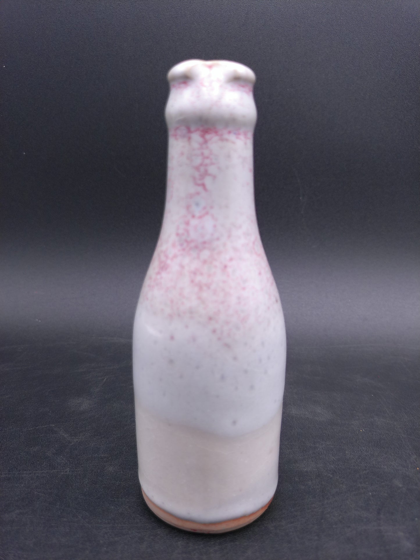 Salt Shaker Vintage Old Red Faded Floral Design