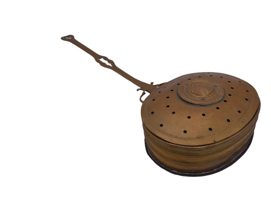 English Chestnut Roaster in Brass 1800's