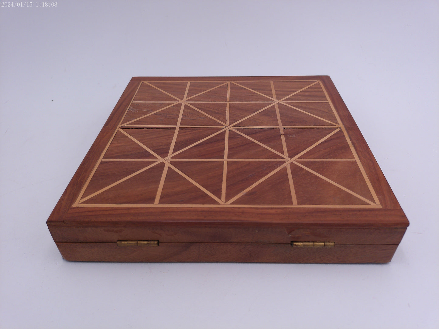 Tiger Moving Game Wooden Case and Hand Craved Pieces