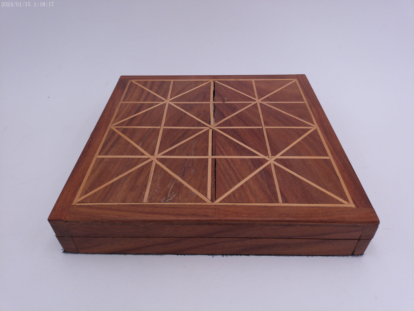 Tiger Moving Game Wooden Case and Hand Craved Pieces