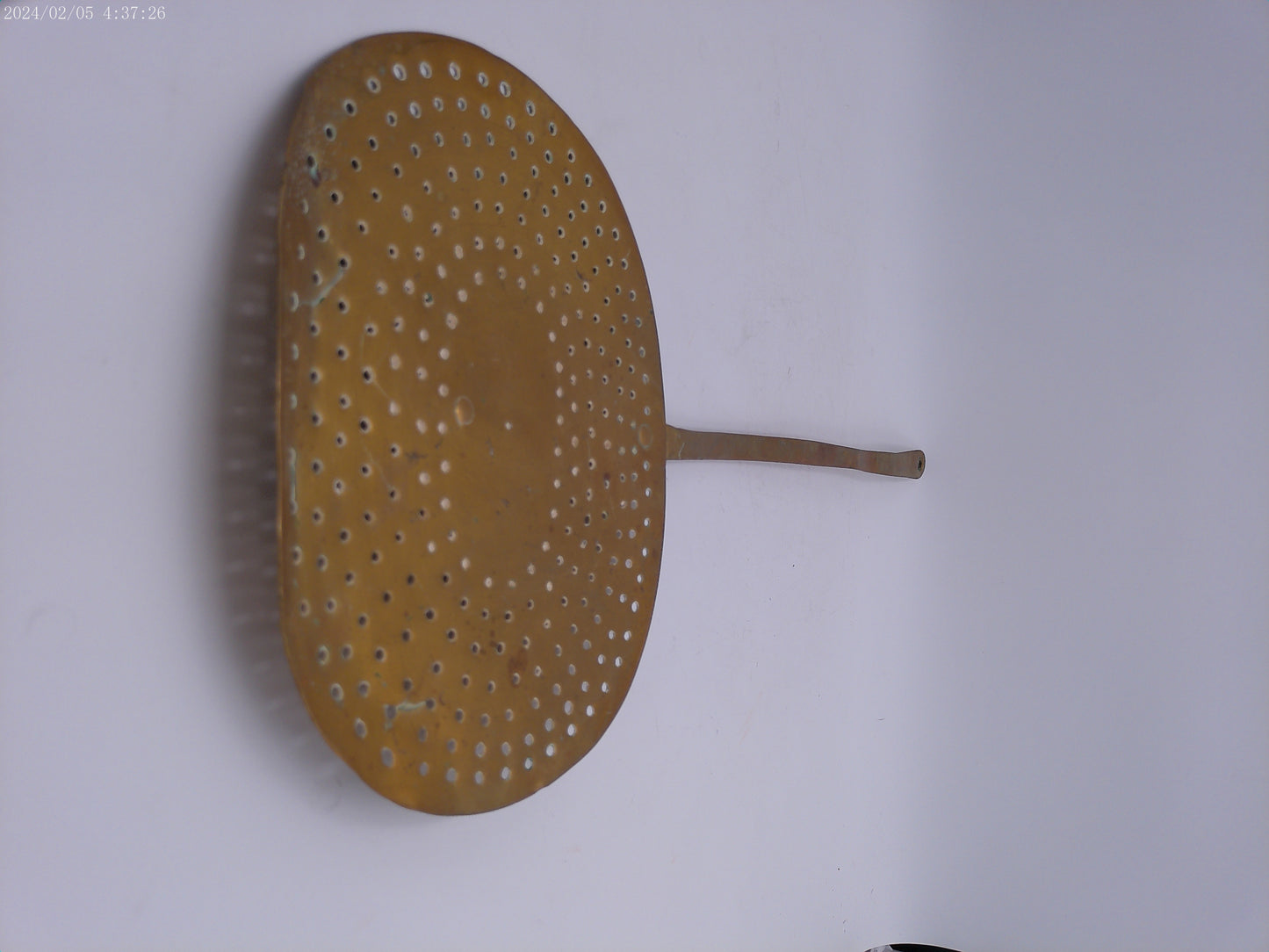 Victorian brass skimmer, 19th century