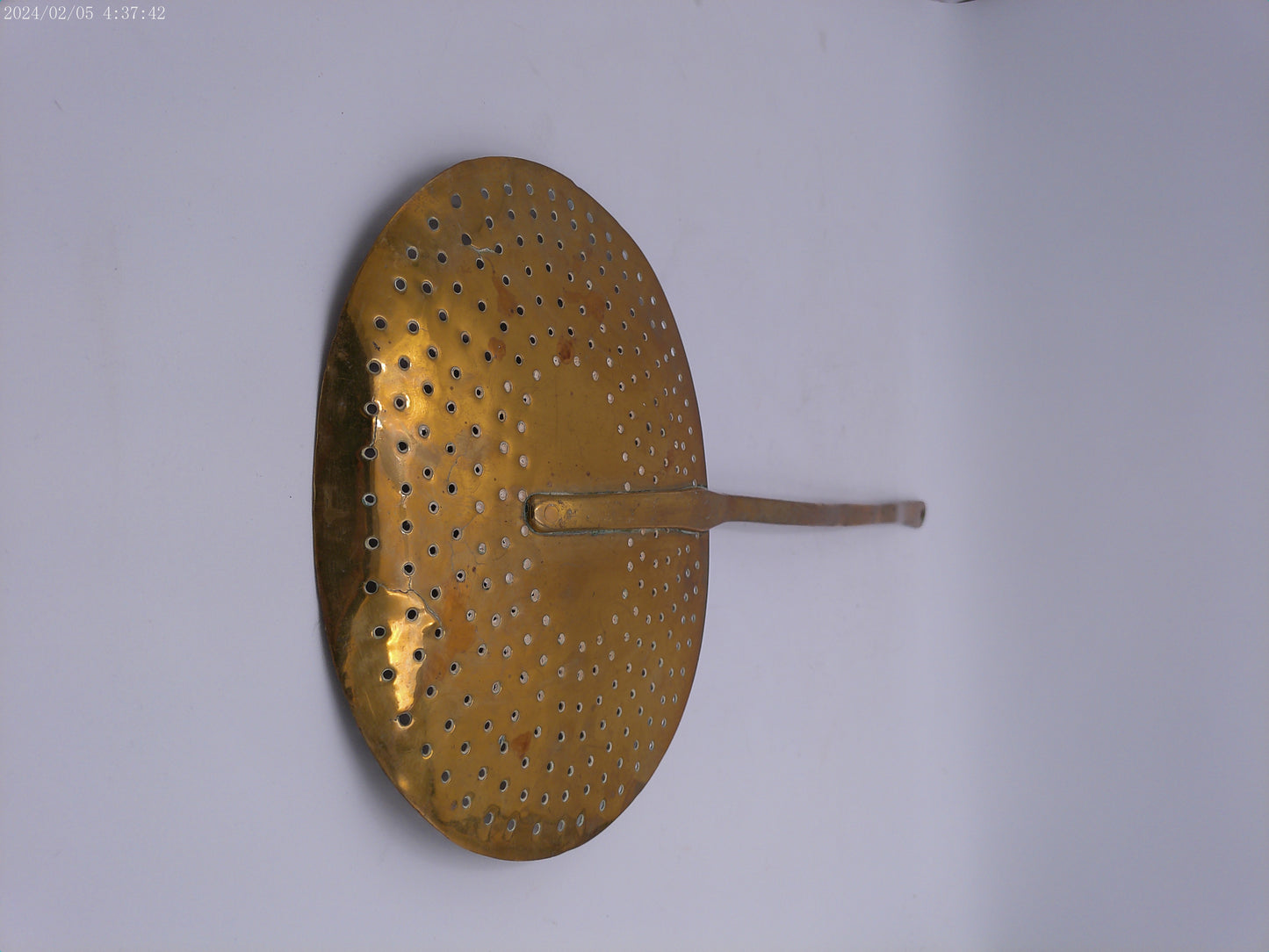 Victorian brass skimmer, 19th century