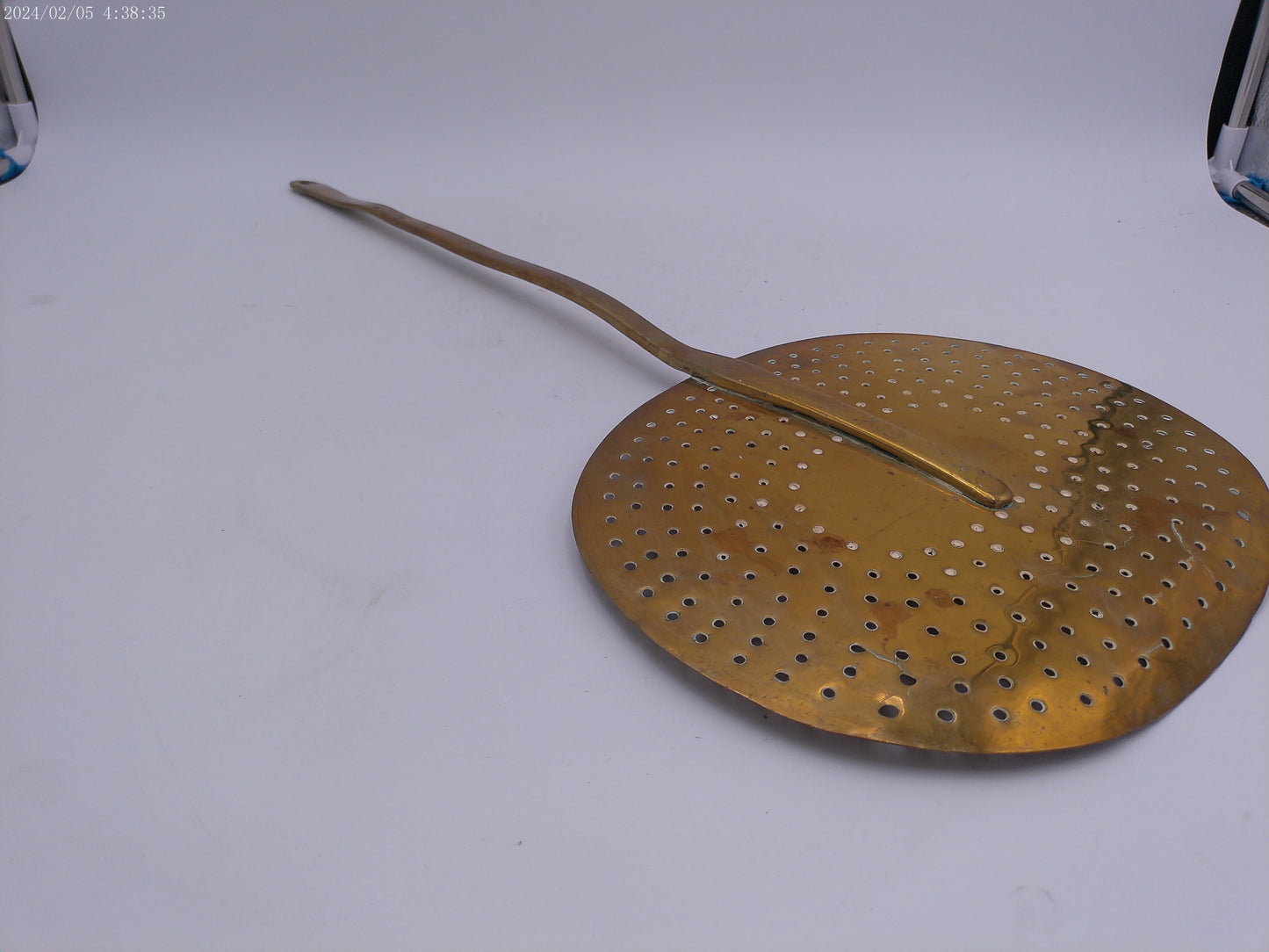 Victorian brass skimmer, 19th century