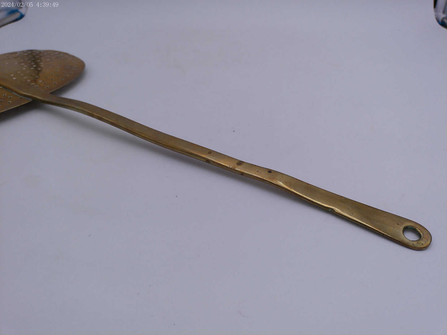 Victorian brass skimmer, 19th century