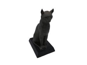 Ceramic Egyptian Cat Figure H 10"