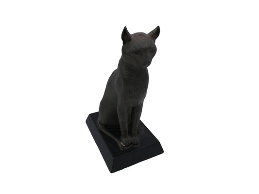 Ceramic Egyptian Cat Figure H 10"