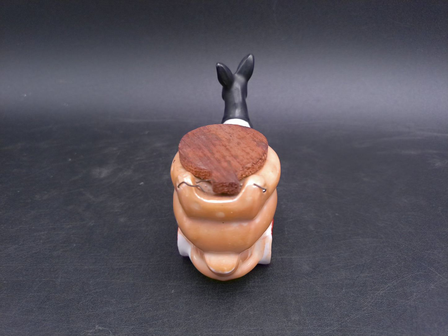 Donkey Pulling a Toilet Cart Ashtray Ceramic Ashtray with Lid  Made in Japan