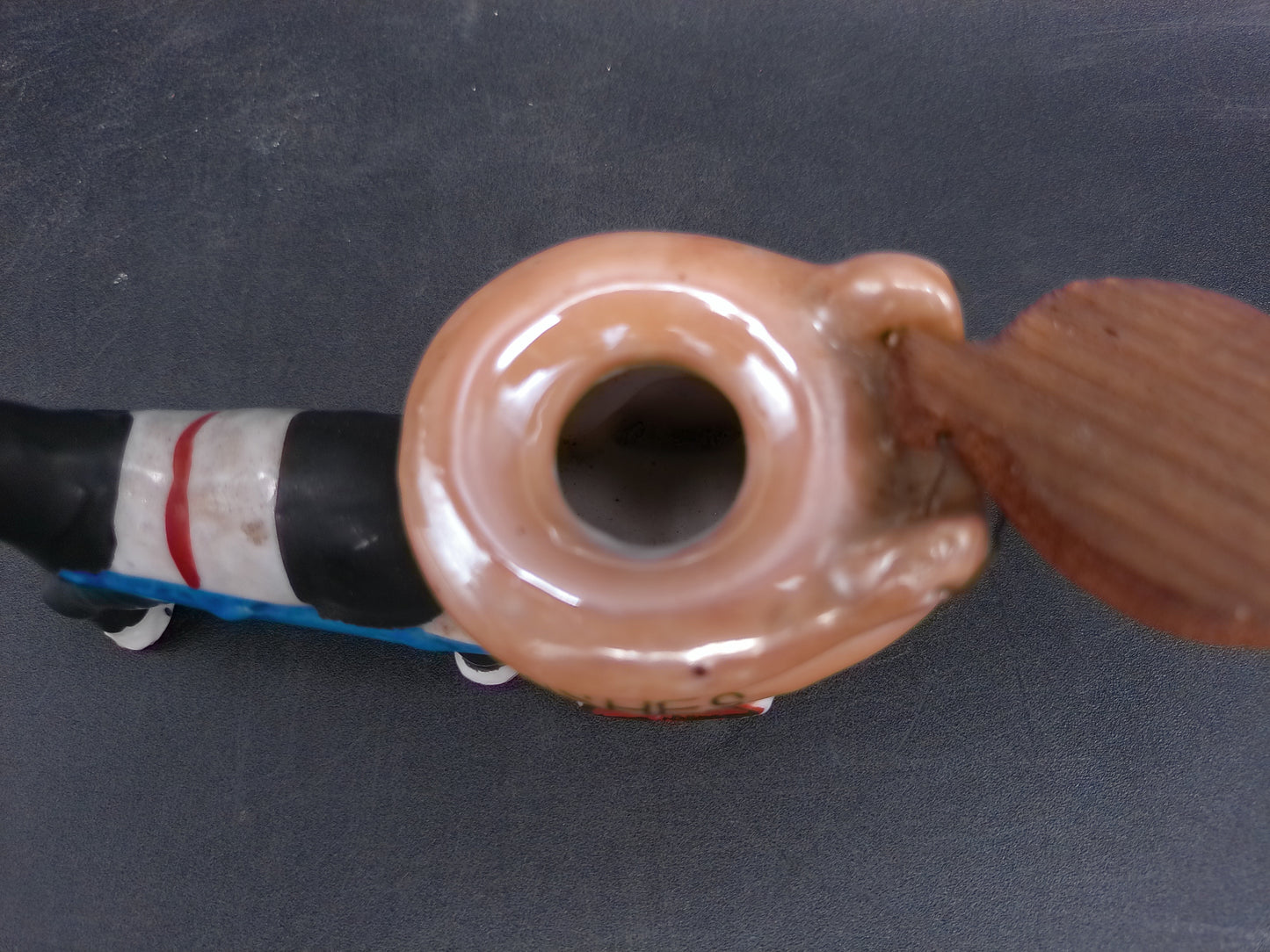 Donkey Pulling a Toilet Cart Ashtray Ceramic Ashtray with Lid  Made in Japan