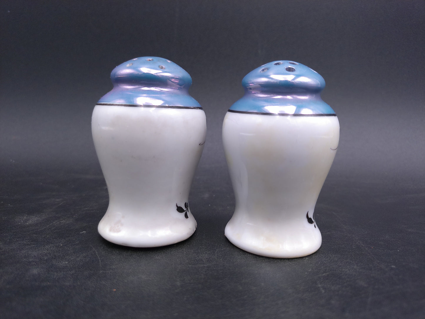 Salt and Pepper Shakers with Bluejay Bird Design Made in Japan Vintage