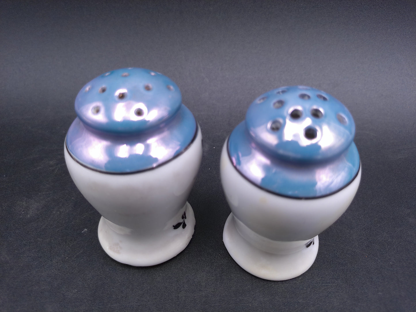 Salt and Pepper Shakers with Bluejay Bird Design Made in Japan Vintage