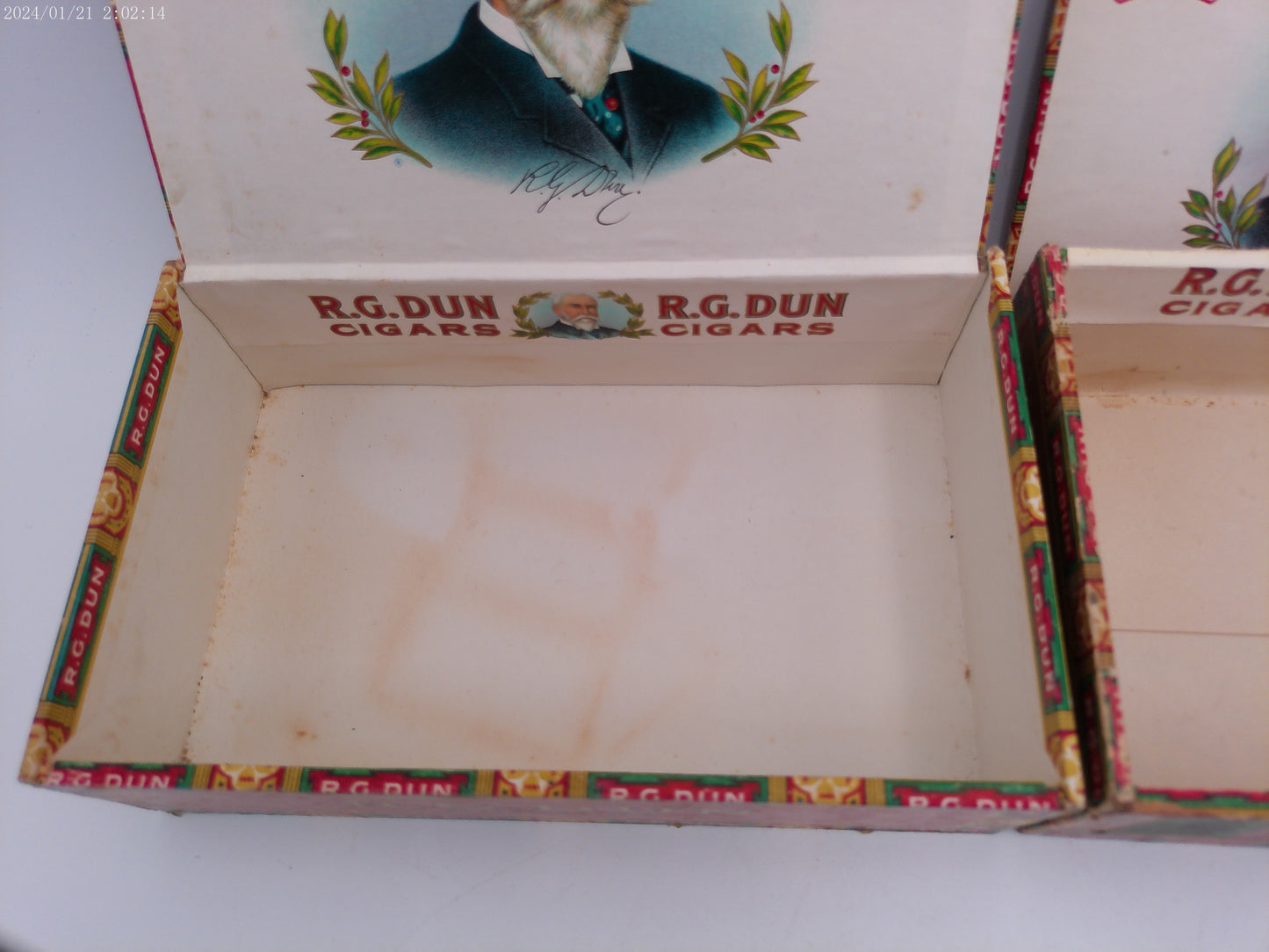 R.G. Dun Vintage Cigar Boxes Lot of 2