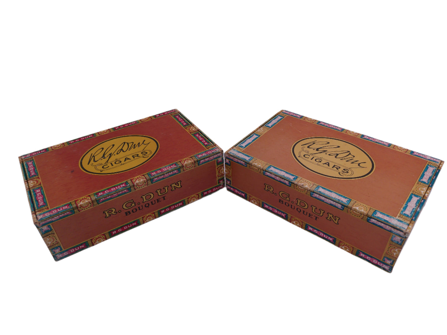 R.G. Dun Vintage Cigar Boxes Lot of 2 Set B