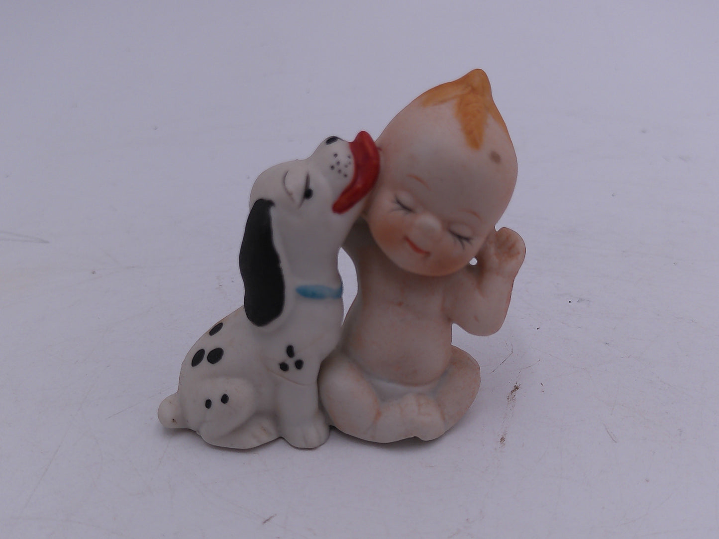 Kewpie 6 figurines Carry Gifts  Mini Bud Vase Planter Kewpie with Dog