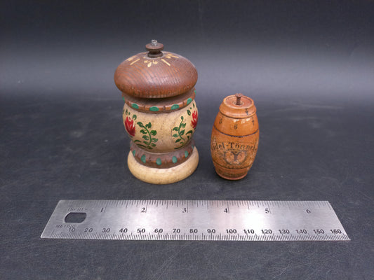 Wooden German Needle Case Holder And Pepper or Salt Shaker