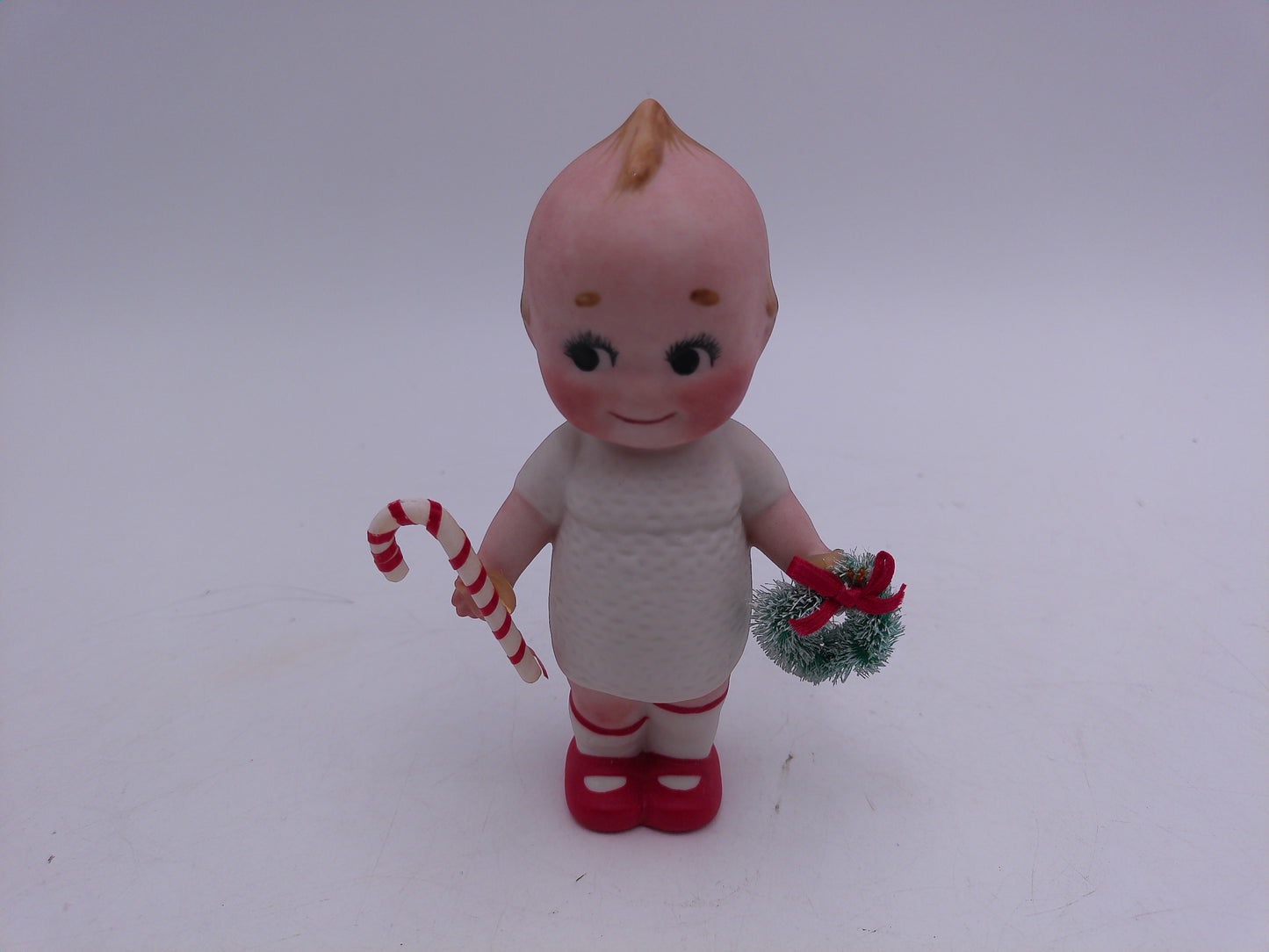 Kewpie Lot of 6 Kewpie in Hand Bell Christmas Kewpie Doll with Flowers