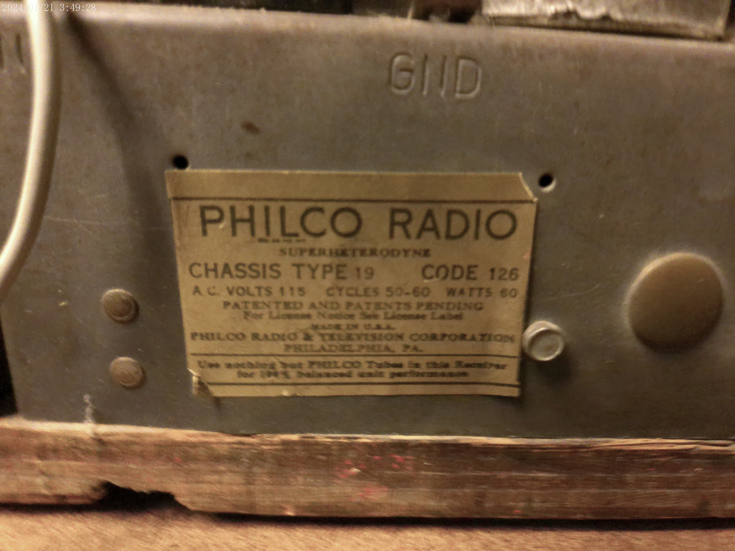 Rare Philco Model 19 Radio working 1933