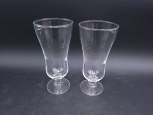 Tulip Glass Champagne Flutes Glasses Water Goblets 1980s