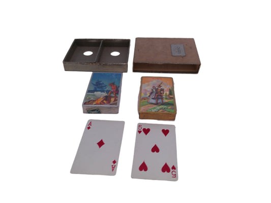 Two sets of  vintage playing cards