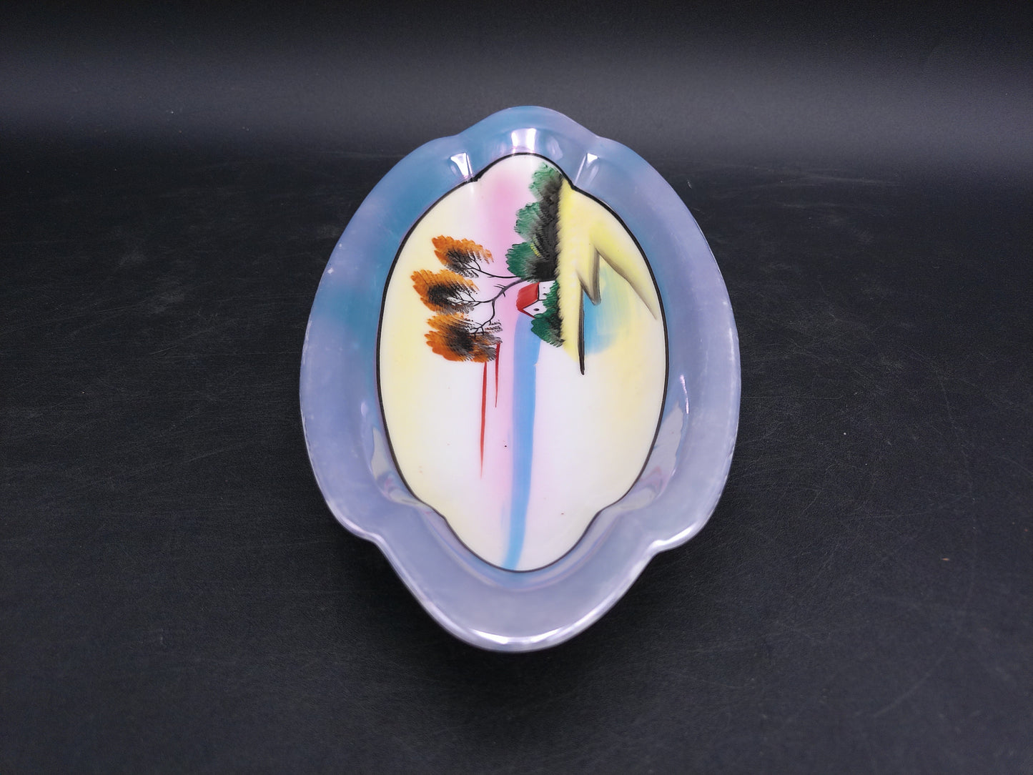 Japanize Japan Lusterware Plate Tray Island Design