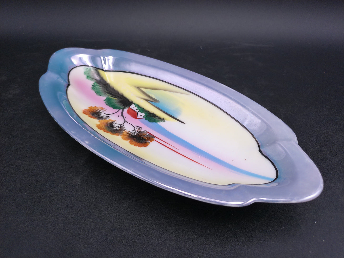 Japanize Japan Lusterware Plate Tray Island Design