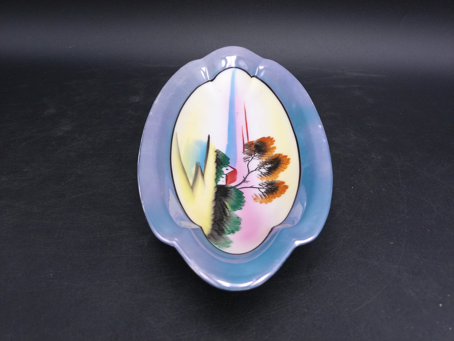 Japanize Japan Lusterware Plate Tray Island Design