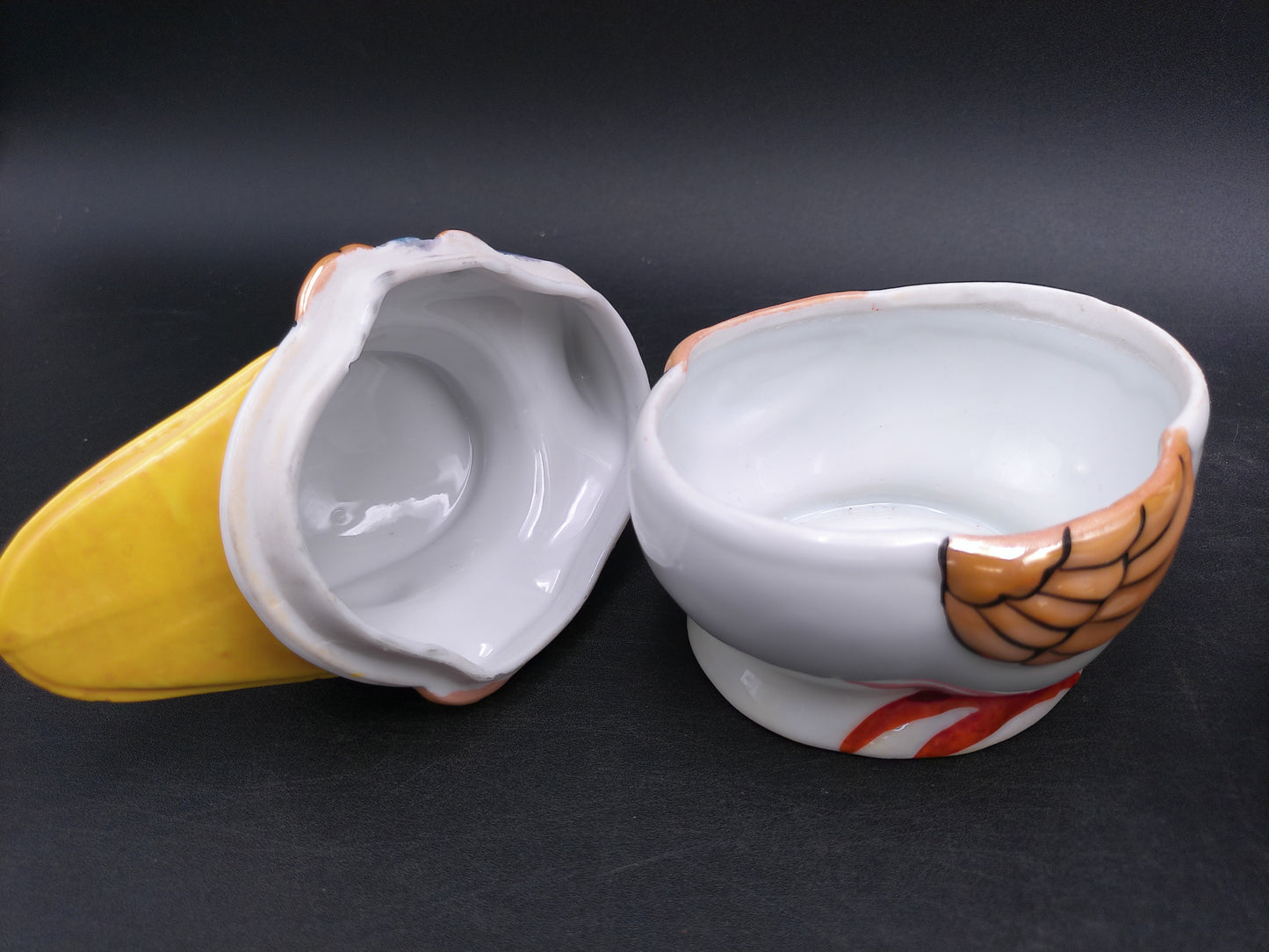 Blue Bird Big Beak Sugar Bowl Creamer Seagull Pelican Bird Creamer Pitcher