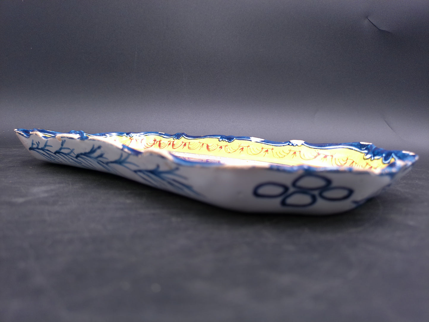 Royal Tichelaar Makkum Blue Beautiful Rare Herring Dish Japan