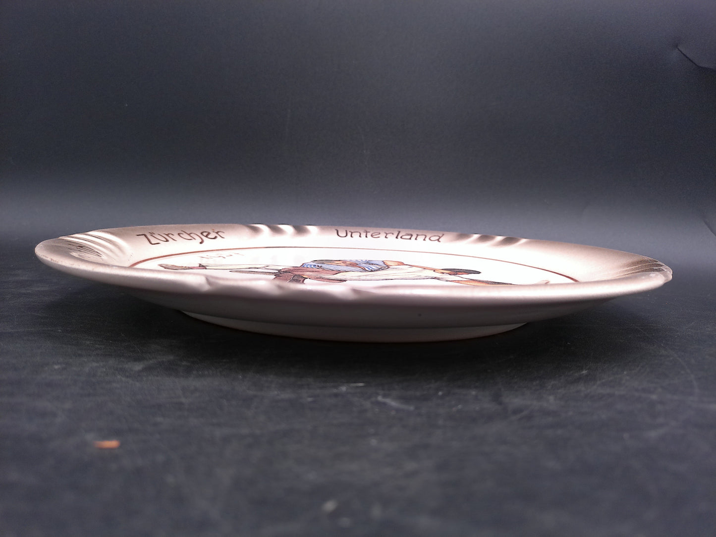 Wrestling Association Plate Schwingklub Zurcher Unterland 1957 Rare Swiss