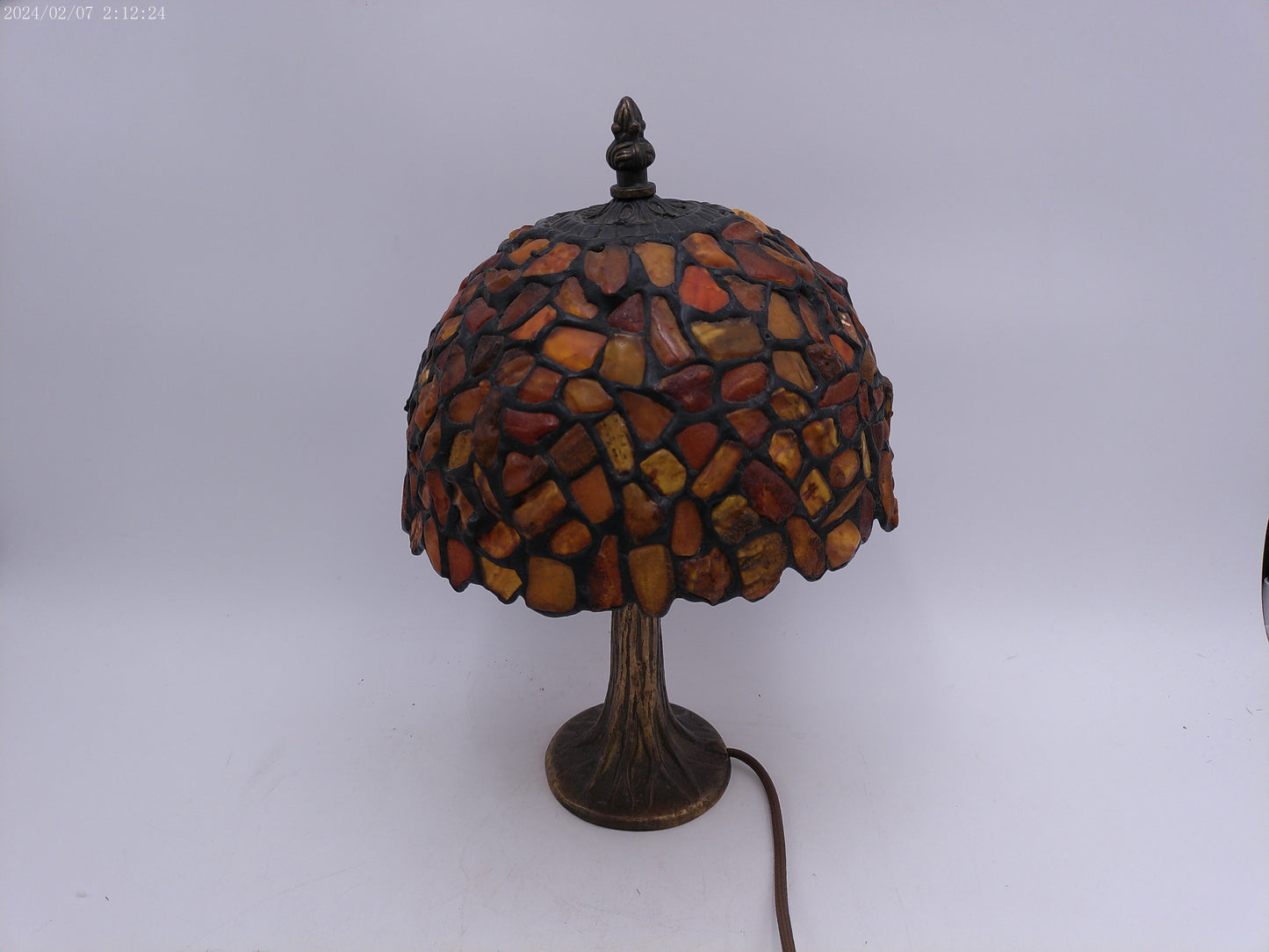 Amber Tiffany Small Lamp Stained glass
