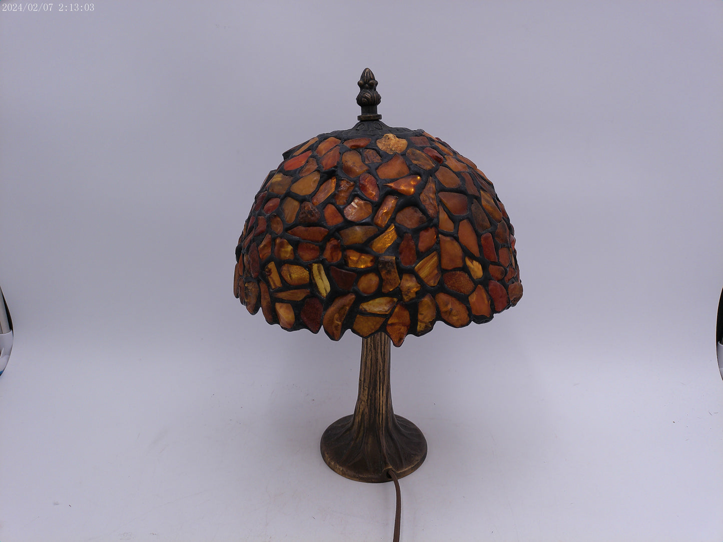 Amber Tiffany Small Lamp Stained glass